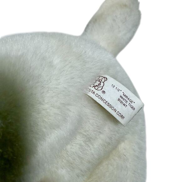 Mirage Sigfried & Roy 12.5" White Tiger Plush Stuffed Animal Las Vegas Souvenir - Picture 10 of 11